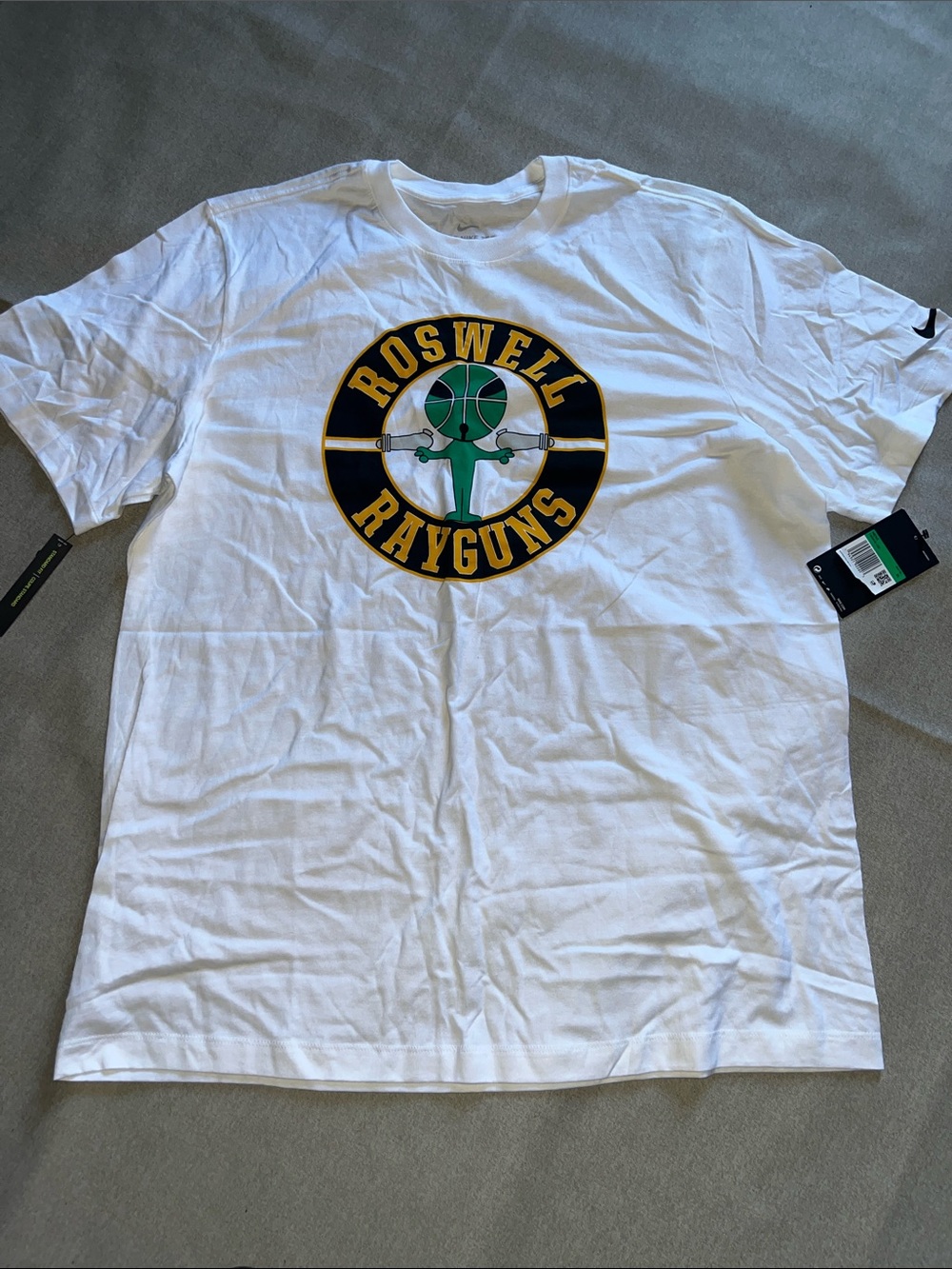 Nike White Boswell Rayguns Graphic Short-Sleeve Tee